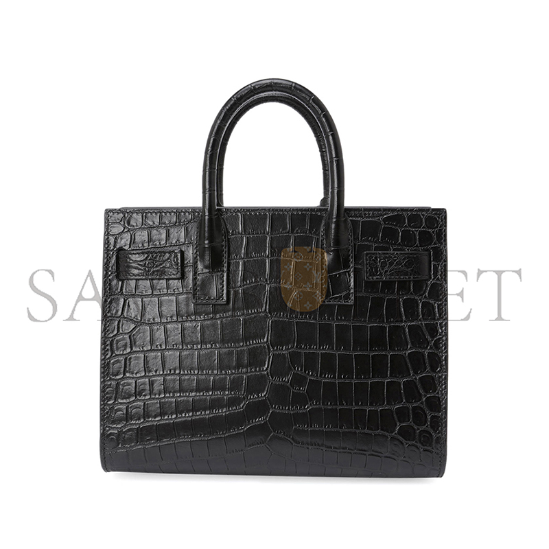 YSL SAC DE JOUR IN CROCODILE-EMBOSSED LEATHER-NANO 392035DZEAW1000 (22*18*10.5cm)